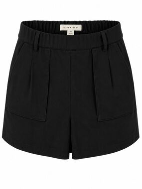 A New Day Black High-Rise Pull-On Shorts XS